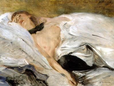 Lovis Corinth Schlafendes Madchen